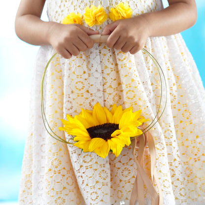 Sweet Sunshine Flower Girl Bouquet –  The Rose Shop, Kerrville TX